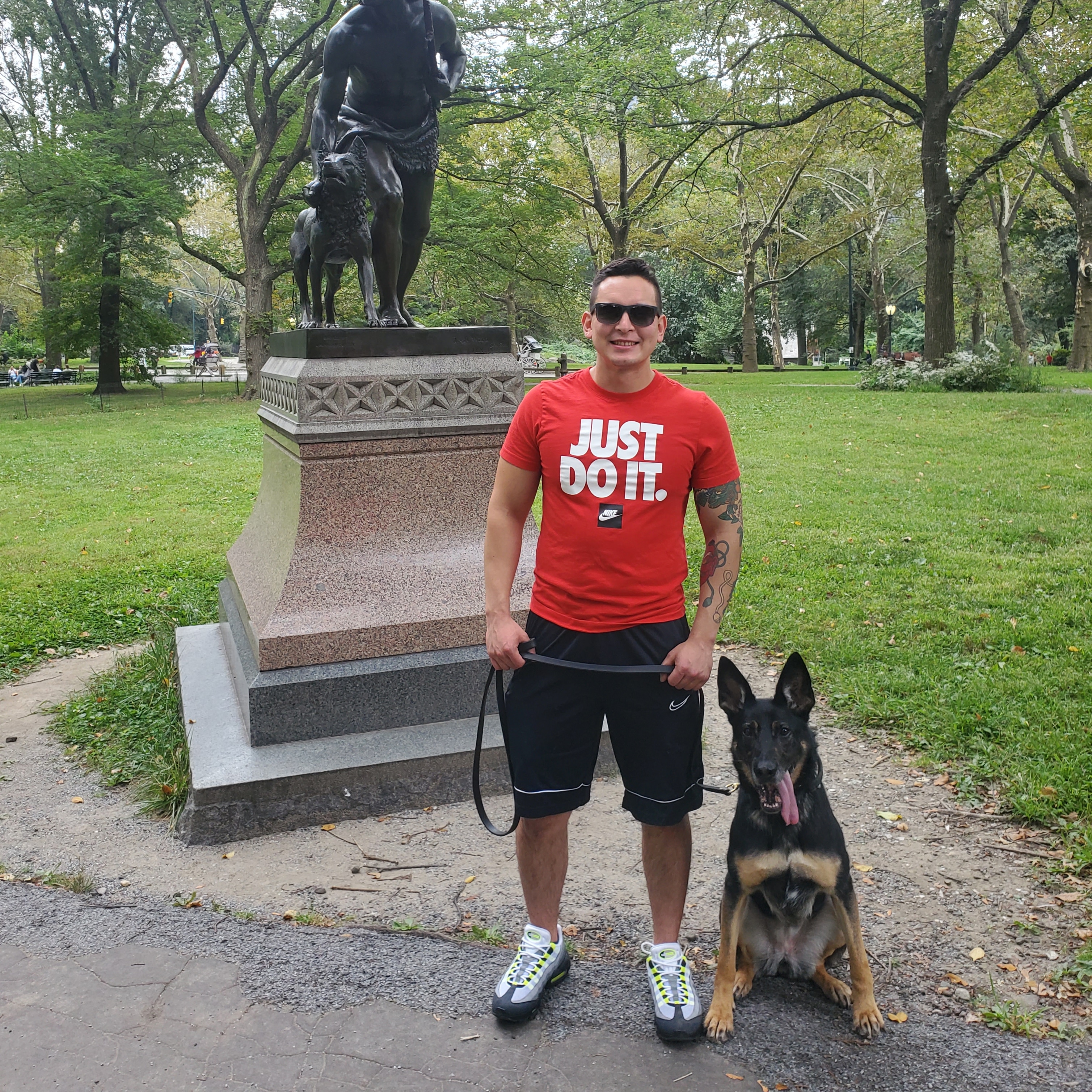 Will Solomon with K9 partner